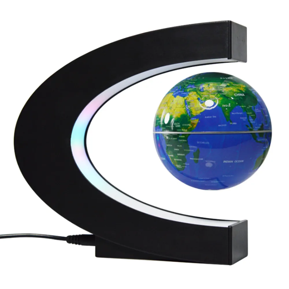 Magnetic Levitation 3D Globe with LED Light, Cool Gadgets Floating Lamp Globe Decor, Office Decoration