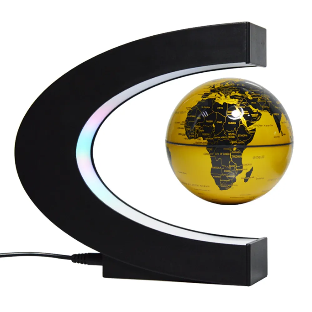 Magnetic Levitation 3D Globe with LED Light, Cool Gadgets Floating Lamp Globe Decor, Office Decoration