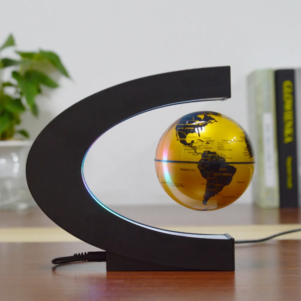 Magnetic Levitation 3D Globe with LED Light, Cool Gadgets Floating Lamp Globe Decor, Office Decoration