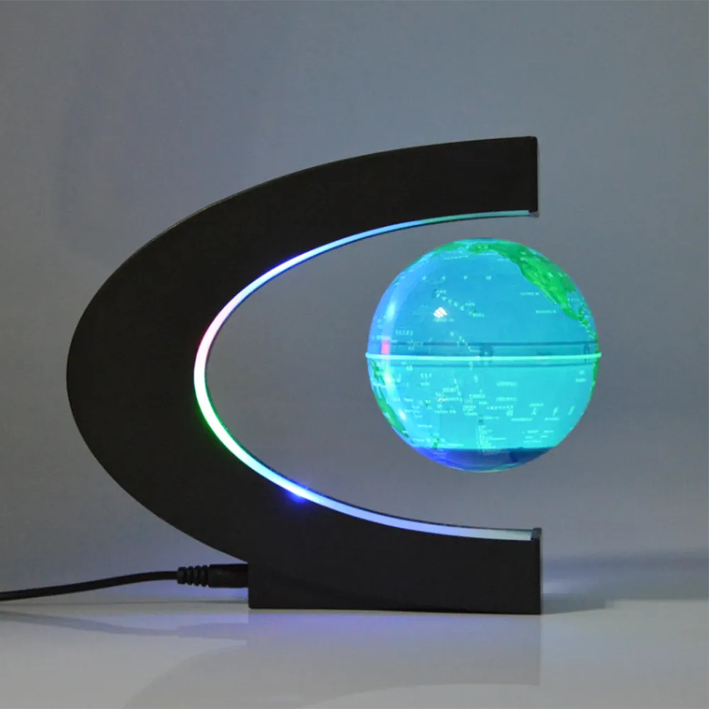 Magnetic Levitation 3D Globe with LED Light, Cool Gadgets Floating Lamp Globe Decor, Office Decoration