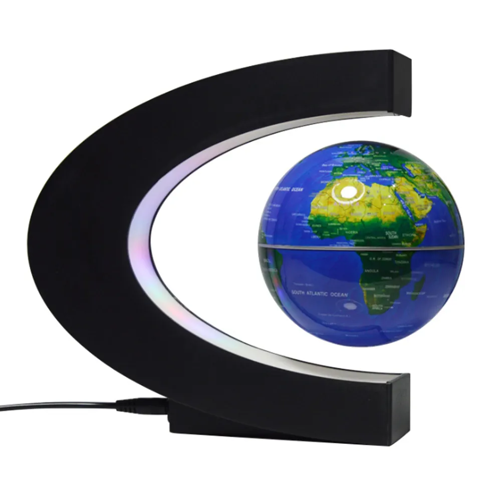 Magnetic Levitation 3D Globe with LED Light, Cool Gadgets Floating Lamp Globe Decor, Office Decoration