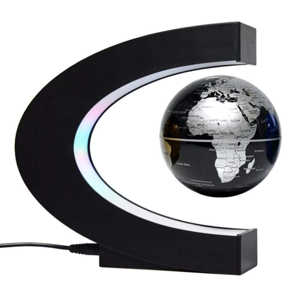 Magnetic Levitation 3D Globe with LED Light, Cool Gadgets Floating Lamp Globe Decor, Office Decoration