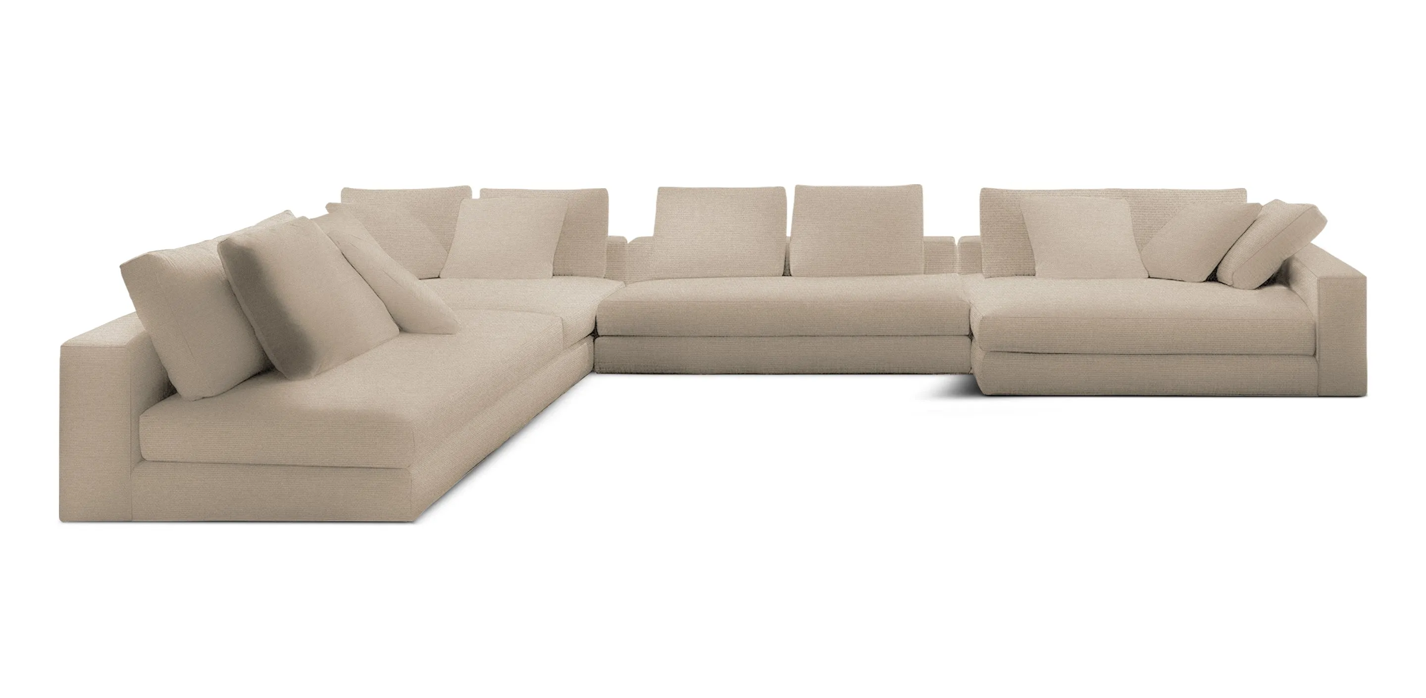 Manhattan 396 Linen U-shape Sofa