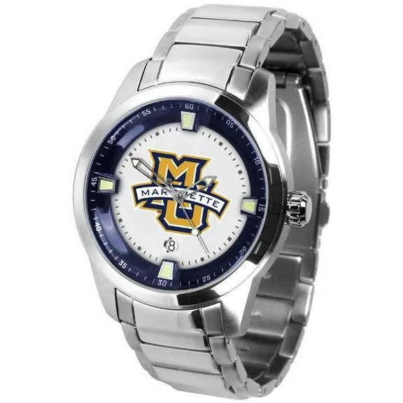 Marquette Golden Eagles Men's Titan Stainless Steel Band Watch