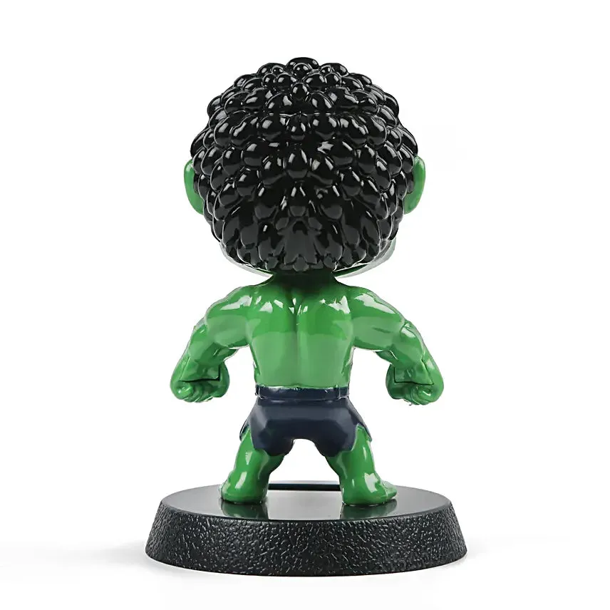 Marvel | Hulk Solar Bobble Head Action Figure for Cars  | 15 Cms |