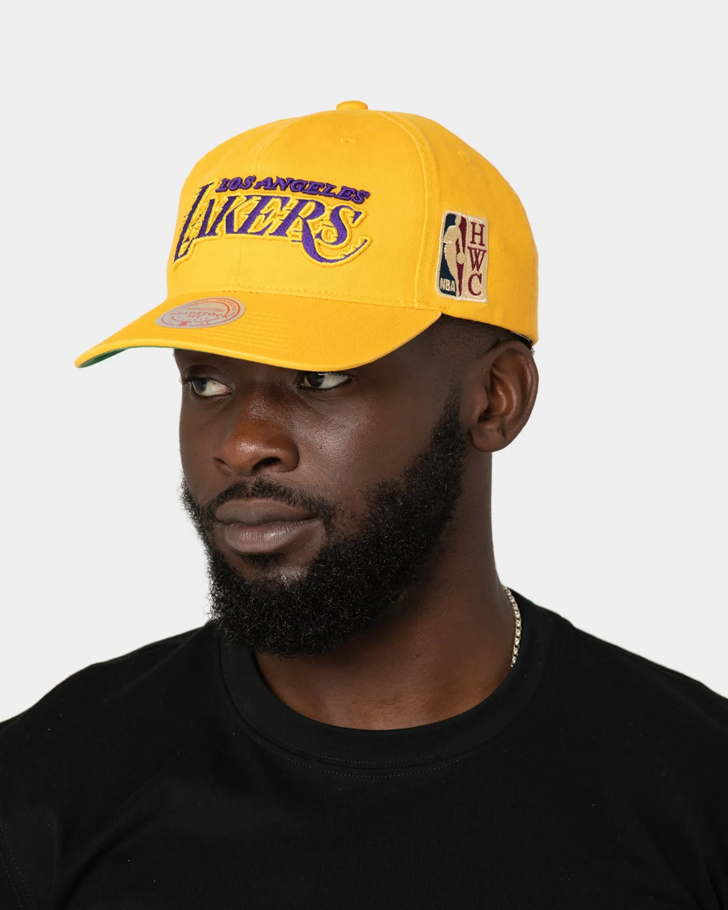 Mitchell & Ness Los Angeles Lakers 'Retro Script' Deadstock Snapback Gold