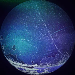 Night Planet - Manipulated 7-colors HD digital photography on anti-reflective plexiglas