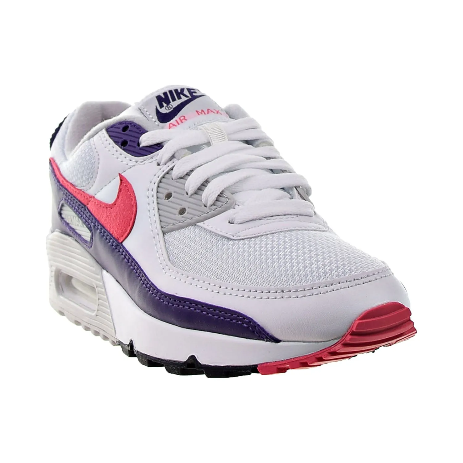 Nike Air Max III 90 Women's Shoes White-Flare-Zen Grey-Eggplant