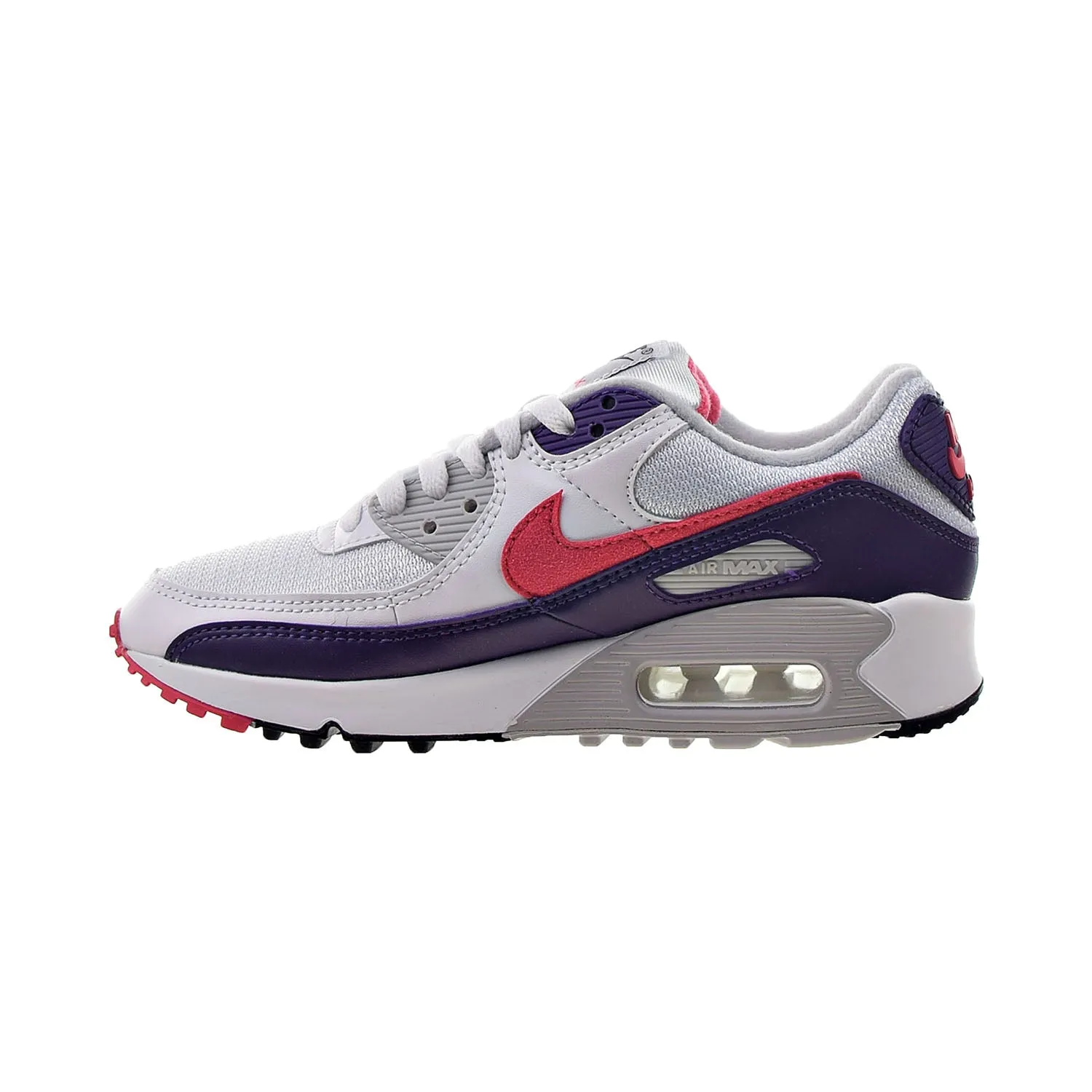 Nike Air Max III 90 Women's Shoes White-Flare-Zen Grey-Eggplant