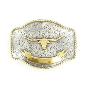 Nocona Longhorn Engravable Belt Buckle