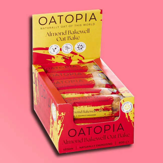 Oatopia - Oat Bake Flapjacks - Almond Bakewell