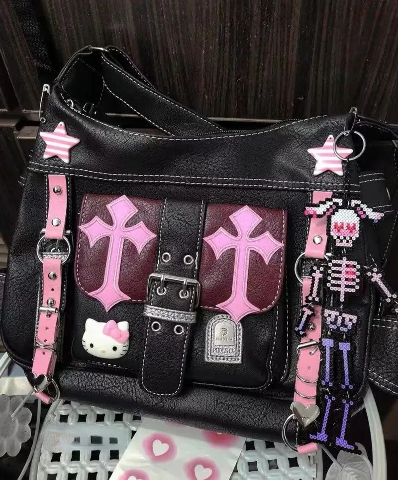 Pastel Goth Y2K Messenger Bag