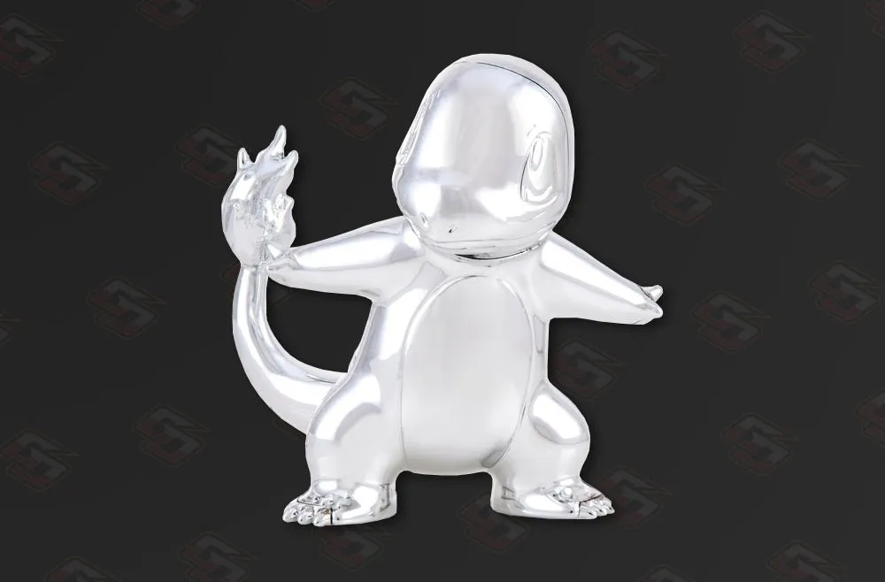 Pokémon 8cm Silver Charmander Figure - 25th Celebration