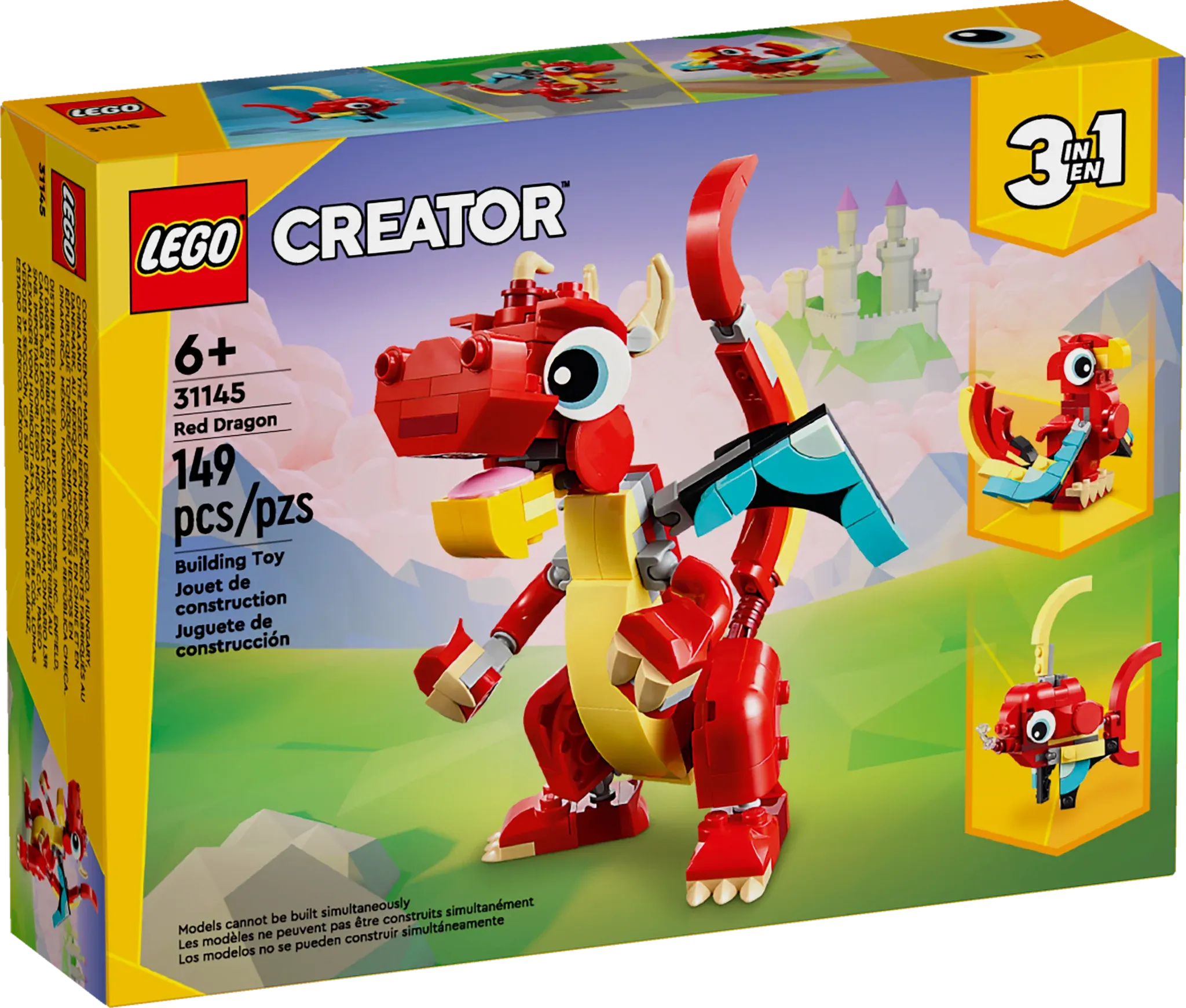 Red Dragon LEGO CREATOR Set