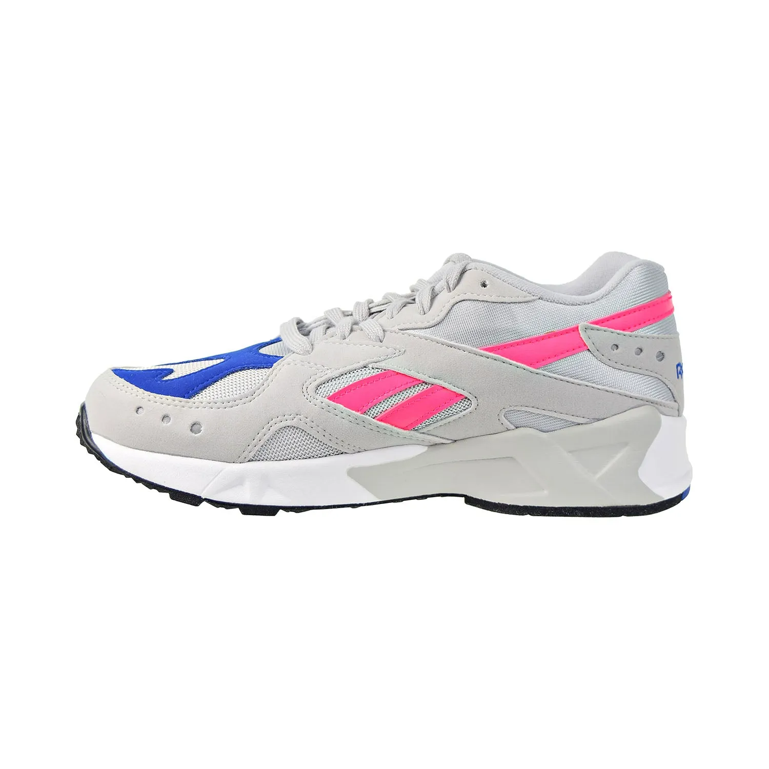 Reebok Aztrek Mens Shoes Grey/Acid Pink/Royal/White