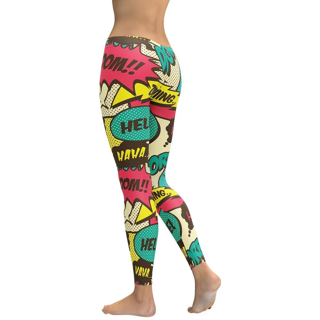 Retro Comic Book Leggings