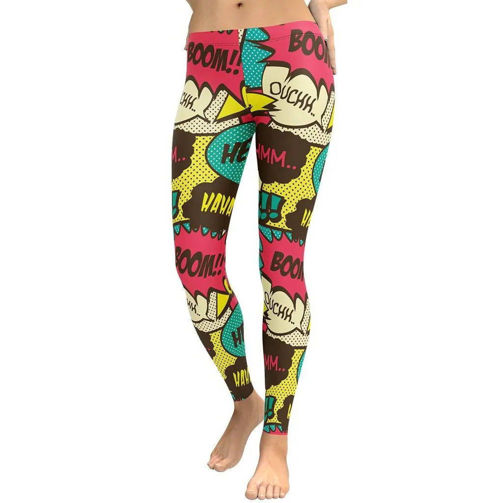 Retro Comic Book Leggings