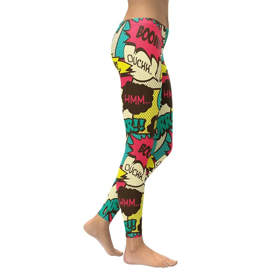 Retro Comic Book Leggings