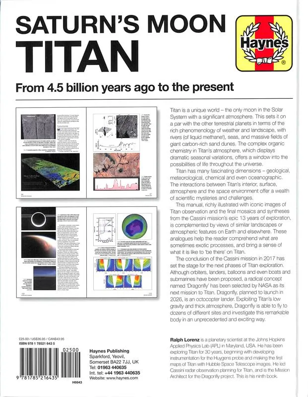 Saturn's Moon Titan Haynes Owners Workshop Manual