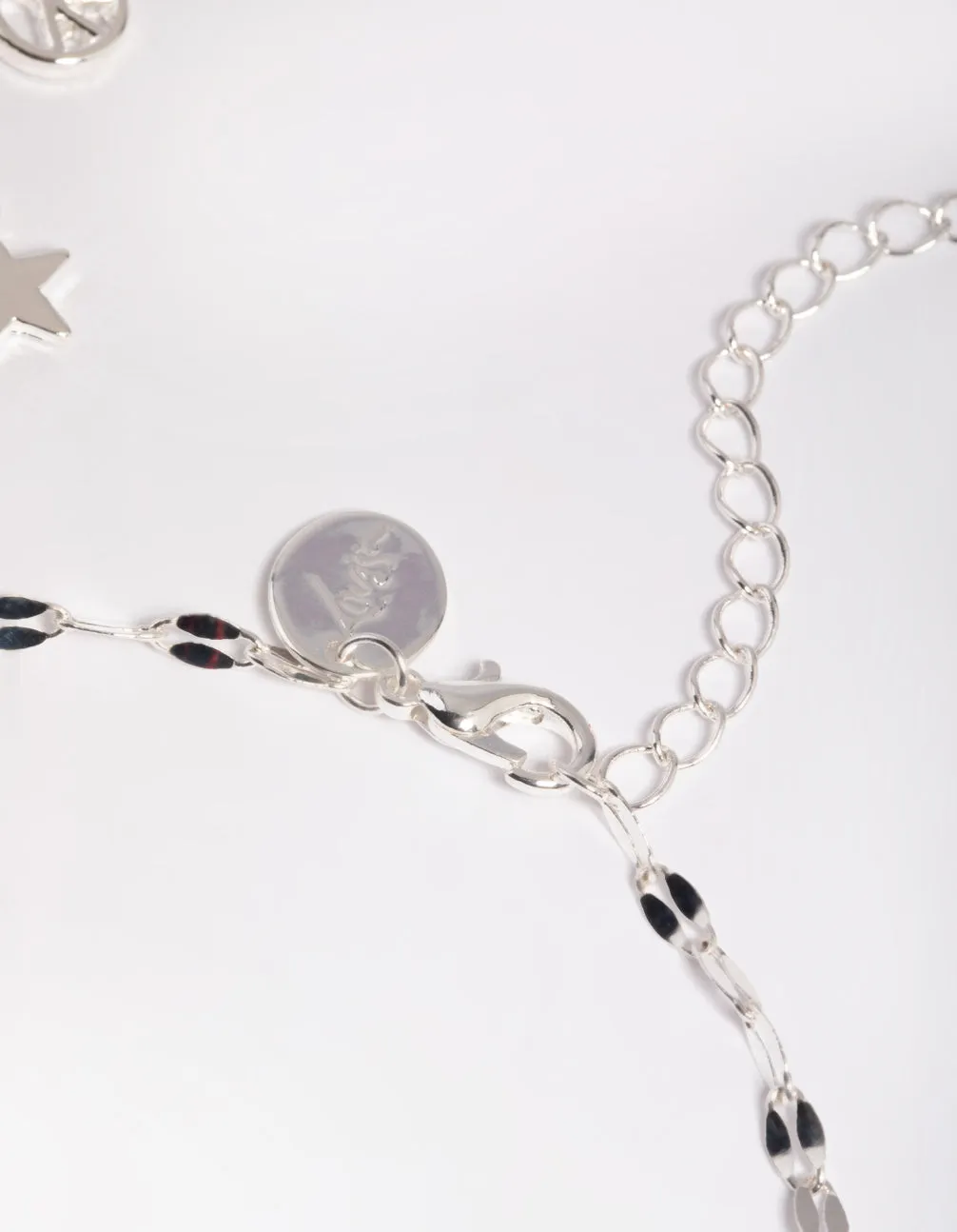 Silver 90s Charm Choker & Anklet Set