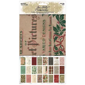 Tim Holtz Ideaology Christmas Noel -Backdrops