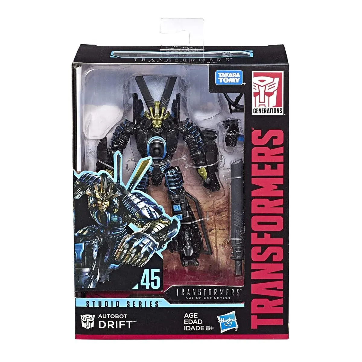 Transformers Toys Studio Series 45 Deluxe Class Transformers: Age of Extinction Movie Autobot Drift Action Figure