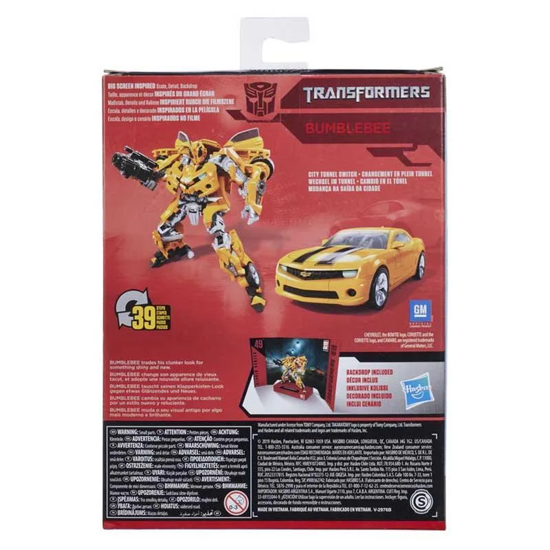 Transformers Toys Studio Series 49 Deluxe Class Transformers: Movie 1 Bumblebee Action Figure