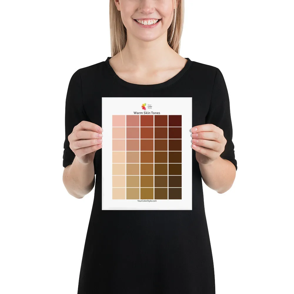 Warm Skin Tones Chart